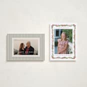 "Boughs of Bows" - Holiday Cards in Candy Cane by Sarah Knight - Photo Orientation Options