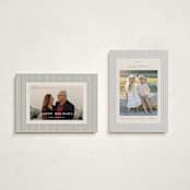 "Gingham Vintage" - Holiday Cards in Ash by Emily Betts - Photo Orientation Options