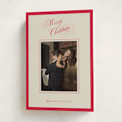 "Christmas Elegance" - Holiday Cards in Poinsettia by Jen Ramsey - Folded Card