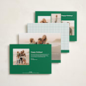 "Classic Border" - Holiday Cards in Pine by Wendy Chung - Back of Card Options