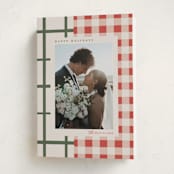 "Grandmas Dishes" - Holiday Cards in Santa Suit by Carrie ONeal - Folded Card