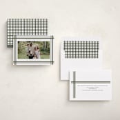 "Traditional Plaid" - Holiday Cards in Sage by Ashley Presutti Beasley - Assembled