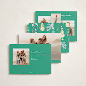 "Merry Luau" - Holiday Cards in Guava by Sarah Knight - Back of Card Options