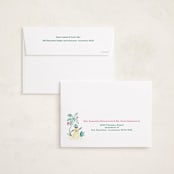 "Merry Luau" - Holiday Cards in Guava by Sarah Knight - FREE Recipient Addressing
