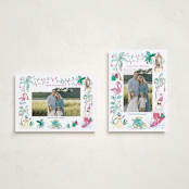 "Merry Luau" - Holiday Cards in Guava by Sarah Knight - Photo Orientation Options