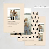 "Home Sweet Home" - Holiday Cards in Ink by Mansi Verma - Back of Card Options