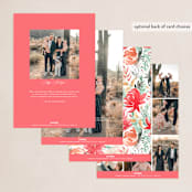 "bold christmas floral" - Holiday Cards in Earth by Phrosné Barwood - Back of Card Options