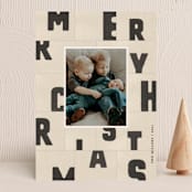 "christmas typography" - Holiday Cards in Paper by Sumak Studio - Front
