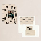 "christmas typography" - Holiday Cards in Paper by Sumak Studio - Assembled