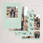 "Frosty" - Holiday Cards in Mint by Elly - Back of Card Options