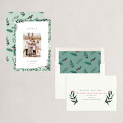 "Frosty" - Holiday Cards in Mint by Elly - Assembled
