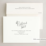 "Merrily Ever After" - Holiday Cards in Coal by Jackie Crawford - FREE Recipient Addressing