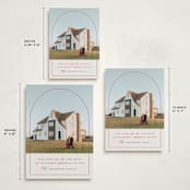 "Home Sweet Home" - Holiday Cards in Candy cane by Julie Murray - Formats Available