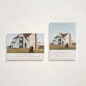 "Home Sweet Home" - Holiday Cards in Candy cane by Julie Murray - Photo Orientation Options