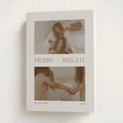 "Merry + Bright Duo" - Holiday Cards in Chocolate by seulghi - Folded Card