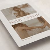 "Merry + Bright Duo" - Holiday Cards in Chocolate by seulghi - Detail