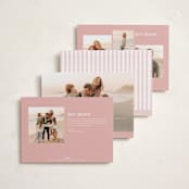 "Family Crest" - Holiday Cards in Currant by Susan Zinader - Back of Card Options
