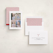 "Candy Caner Ribbon" - Holiday Cards in Candy Cane by Dani Lugato - Assembled