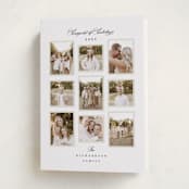 "Delicate" - Holiday Cards in Linen by Jennifer Postorino - Folded Card