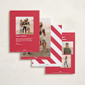 "Memory Squares" - Holiday Cards in Snow by Maria Alou - Back of Card Options