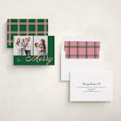 "Sporty Merry" - Holiday Cards in Evergreen by Catherine Culvenor - Assembled