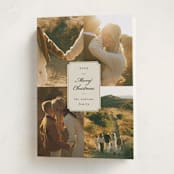 "Vintage Wishes" - Holiday Cards in Eggnog by Ashley Iwafuchi - Folded Card