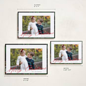 "Yule Plaid" - Holiday Cards in Hunter Green by Cindy Reynolds - Formats Available