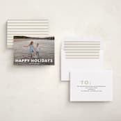 "Simple Type" - Holiday Cards in Linen by Angela Thompson - Assembled