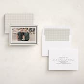 "simple border" - Holiday Cards in Ivory by Stacey Meacham - Assembled