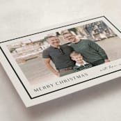 "simple border" - Holiday Cards in Ivory by Stacey Meacham - Detail