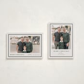 "simple border" - Holiday Cards in Ivory by Stacey Meacham - Photo Orientation Options
