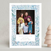 "Holiday splatter" - Holiday Cards in Blue Jay by Creo Study - Front