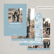 "Holiday splatter" - Holiday Cards in Blue Jay by Creo Study - Back of Card Options