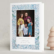 "Holiday splatter" - Holiday Cards in Blue Jay by Creo Study - Folded Card