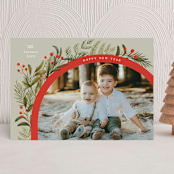 "Lush Arch" - Holiday Cards in Olive by Elly - Front