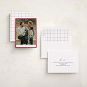 "Edge" - Holiday Cards in Berry by Angela Thompson - Assembled