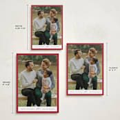 "Edge" - Holiday Cards in Berry by Angela Thompson - Formats Available