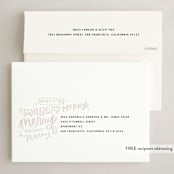 "Lots of Merrys" - Holiday Cards in Sand by Olivia Goree - FREE Recipient Addressing