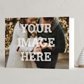 "The Big Picture" - Holiday Cards in Winter by Minted - Folded Card