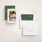 "Cascading Bow" - Holiday Cards in Snow by Lauren Chism - Assembled