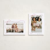 "Cascading Bow" - Holiday Cards in Snow by Lauren Chism - Photo Orientation Options