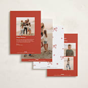 "quirky fun" - Holiday Cards in Candy Cane by Cass Loh - Back of Card Options