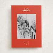 "hued mat" - Holiday Cards in Persimmon by Carrie Moradi - Front