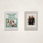 "And Then Us" - Holiday Cards in Pine by Anna Elder - Photo Orientation Options