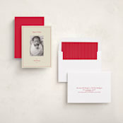 "Simply Modern" - Holiday Cards in Crimson by Jen Ramsey - Assembled