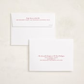 "Simply Modern" - Holiday Cards in Crimson by Jen Ramsey - FREE Recipient Addressing