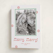 "Peppermint" - Holiday Cards in Candy Cane by Megan Davis - Folded Card