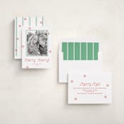 "Peppermint" - Holiday Cards in Candy Cane by Megan Davis - Assembled