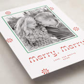 "Peppermint" - Holiday Cards in Candy Cane by Megan Davis - Detail