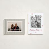 "Peppermint" - Holiday Cards in Candy Cane by Megan Davis - Photo Orientation Options